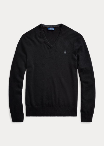 Men's Polo Ralph Lauren Merino Wool V-Neck Sweater | 450821JHN